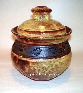 Pottery jar by Maggie Shaw